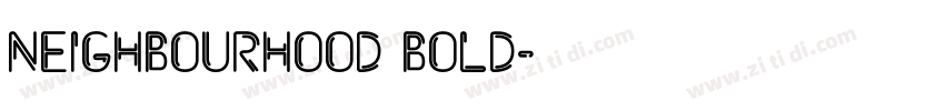 Neighbourhood Bold字体转换